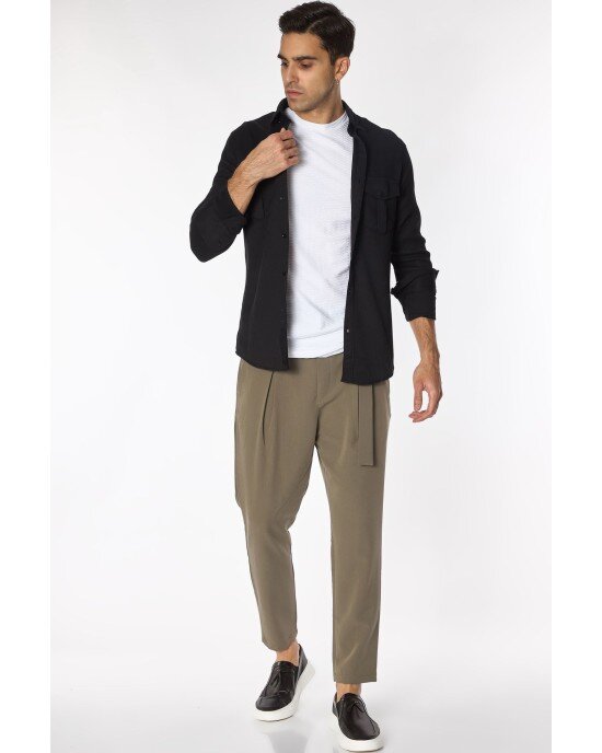 Πουκάμισο Vittorio Μαύρο SLIM FIT Πουκάμισο Vittorio Μαύρο SLIM FIT
