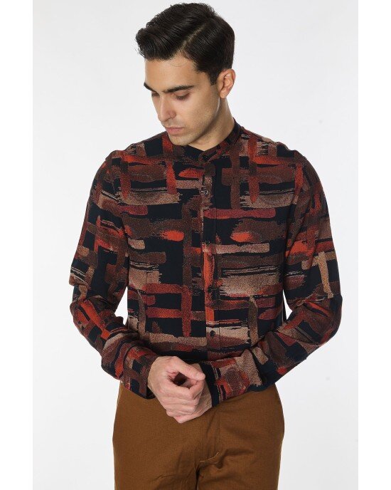 Πουκάμισο Vittorio Μαύρο SLIM FIT Πουκάμισο Vittorio Μαύρο SLIM FIT
