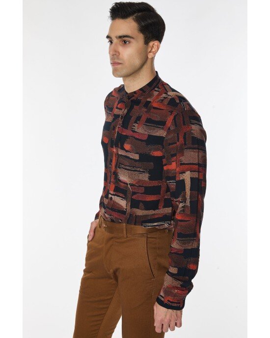 Πουκάμισο Vittorio Μαύρο SLIM FIT Πουκάμισο Vittorio Μαύρο SLIM FIT