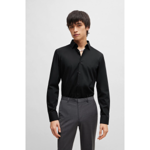 Πουκάμισο Hugo μαύρο