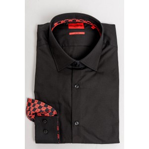 Πουκάμισο Hugo μαύρο