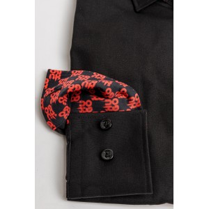 Πουκάμισο Hugo μαύρο