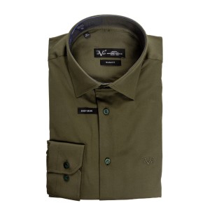 Πουκάμισο 19V69 Italia Versace Abbigliamento λαδί