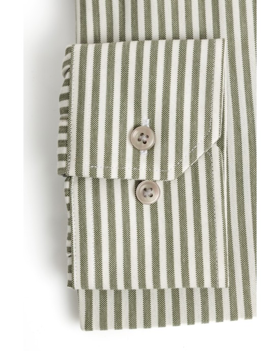 Πουκάμισο Michael Kors λαδί SLIM FIT