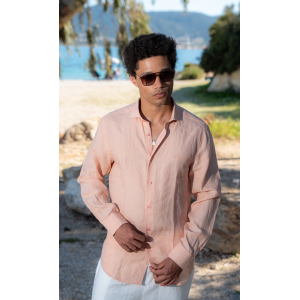 Πουκάμισο 19V69 Italia Versace Abbigliamento Amalfi σομόν