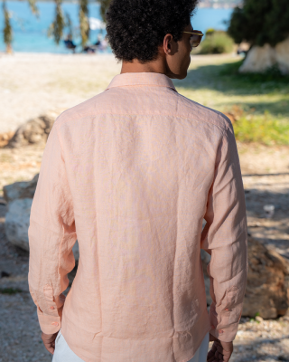 Πουκάμισο 19V69 Italia Versace Abbigliamento Amalfi σομόν