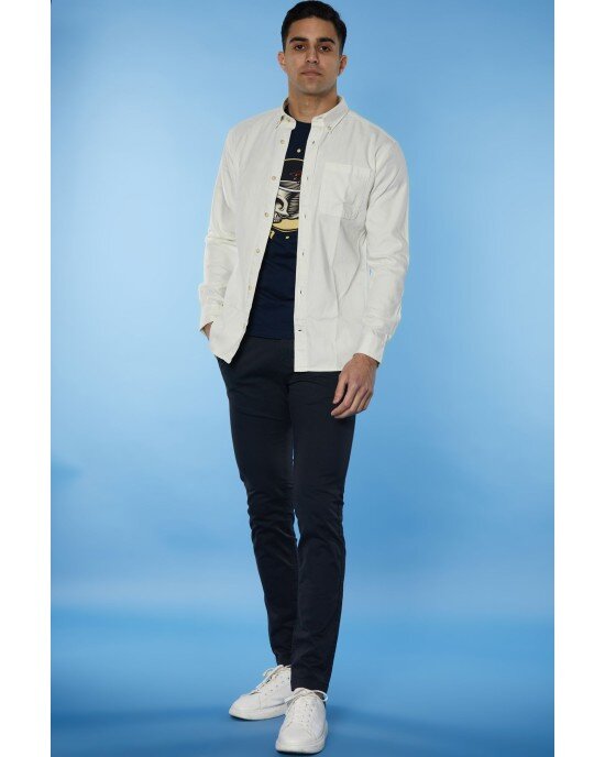 Πουκάμισο Jack n Jones εκρού Πουκάμισο Jack n Jones εκρού