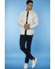 Πουκάμισο Jack n Jones εκρού Πουκάμισο Jack n Jones εκρού