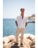 Πουκάμισο Vittorio εκρού SLIM FIT