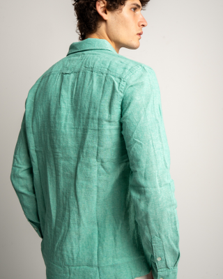 Πουκάμισο Tommy Jeans μέντα