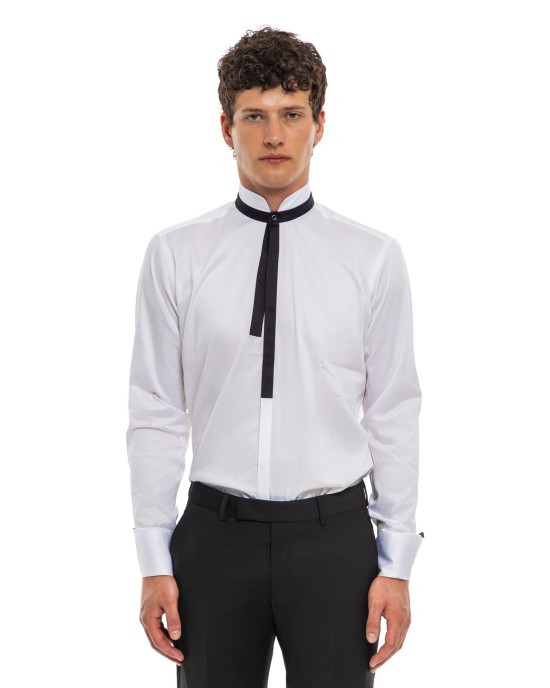 Πουκάμισο Karl Lagerfeld άσπρο OVERSHIRT