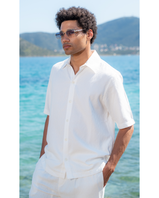 Πουκαμίσα Diverse άσπρο OVERSHIRT