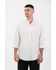 Πουκάμισα Vittorio άσπρη OVERSHIRT