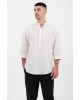 Πουκάμισα Vittorio άσπρη OVERSHIRT
