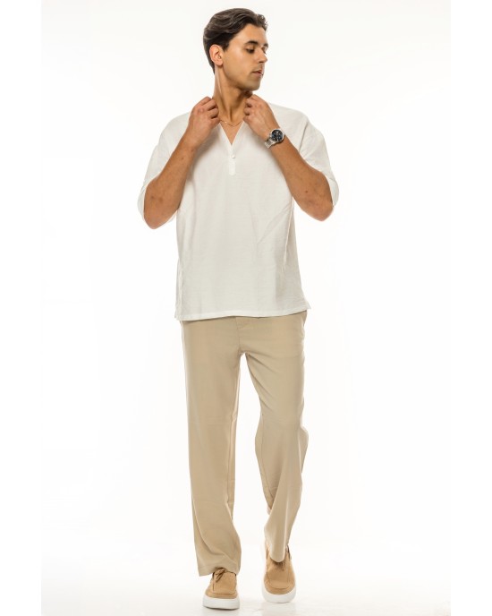Πουκάμισα Vittorio άσπρη OVERSHIRT