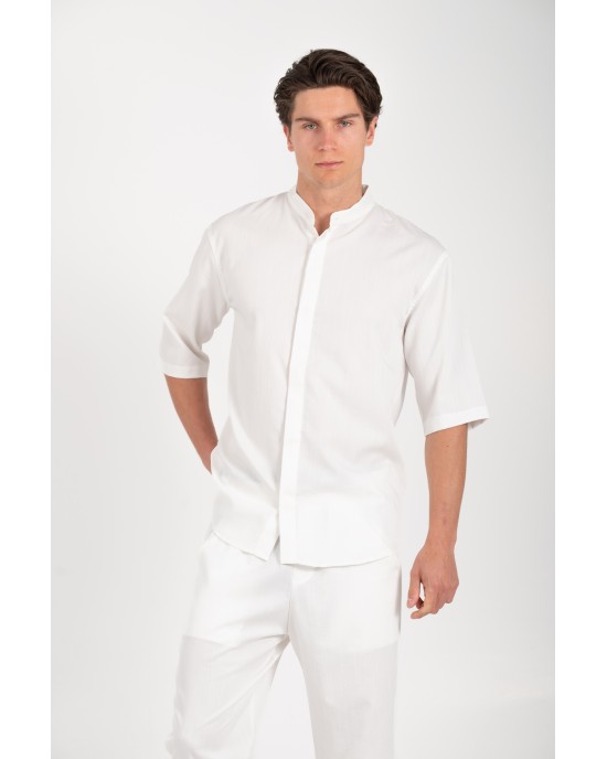 Πουκαμίσα Vittorio Miro άσπρο OVERSHIRT