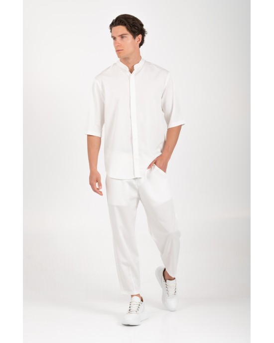 Πουκαμίσα Vittorio Miro άσπρο OVERSHIRT
