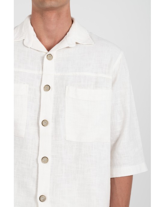 Πουκαμίσα Vittorio Sunrise άσπρο OVERSHIRT