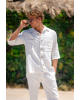 Πουκαμίσα Vittorio Sunrise άσπρο OVERSHIRT