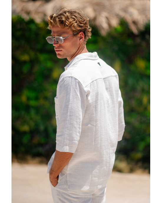 Πουκαμίσα Vittorio Sunrise άσπρο OVERSHIRT