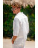 Πουκαμίσα Vittorio Sunrise άσπρο OVERSHIRT