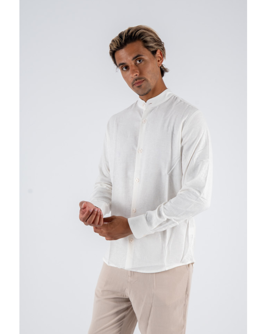 Πουκαμίσα Diverse άσπρη OVERSHIRT