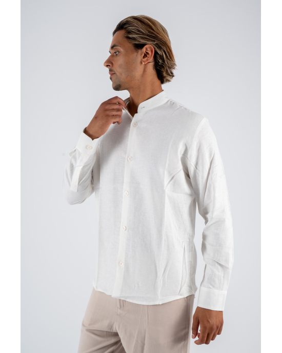 Πουκαμίσα Diverse άσπρη OVERSHIRT