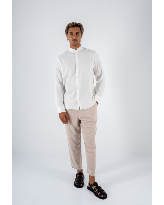 Πουκαμίσα Diverse άσπρη OVERSHIRT