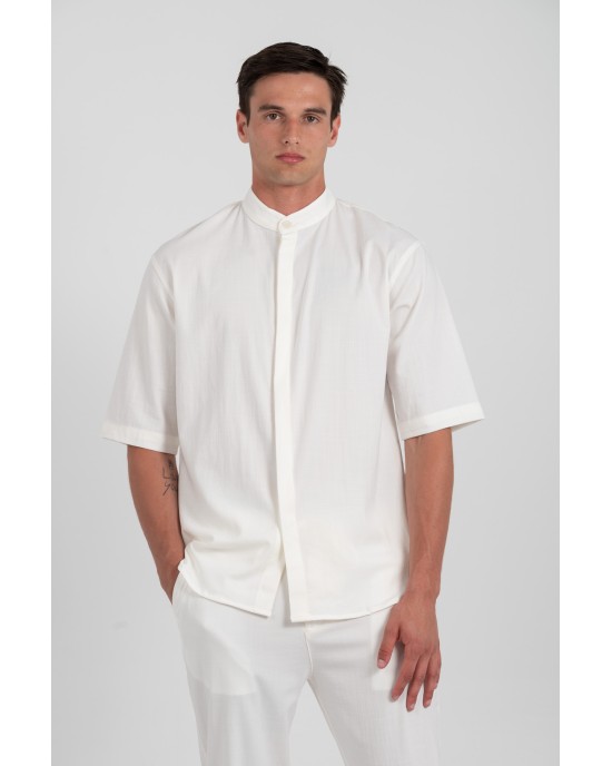 Πουκάμισο Vittorio Santo άσπρο OVERSHIRT