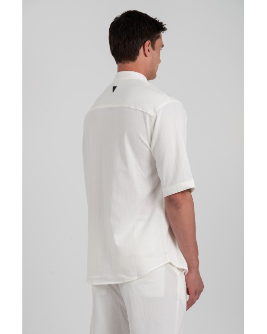 Πουκάμισο Vittorio Santo άσπρο OVERSHIRT