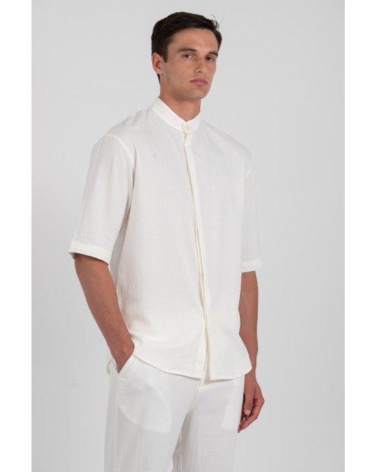 Πουκάμισο Vittorio Santo άσπρο OVERSHIRT