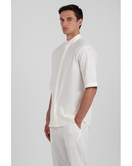 Πουκάμισο Vittorio Santo άσπρο OVERSHIRT