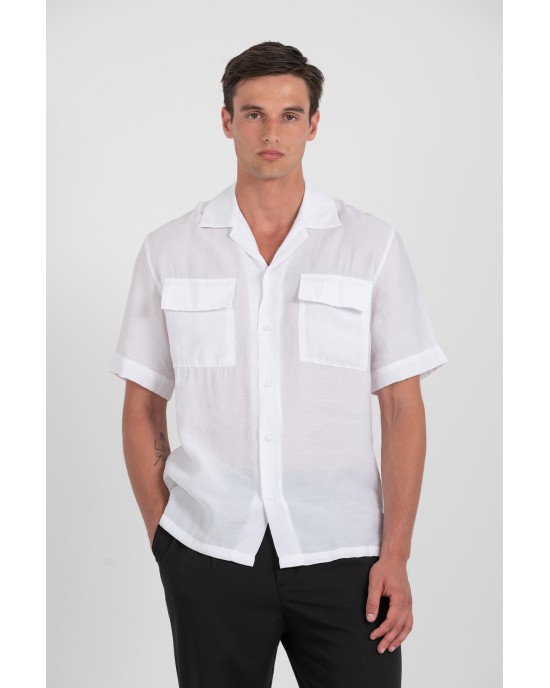 Πουκάμισο Vittorio άσπρο OVERSHIRT