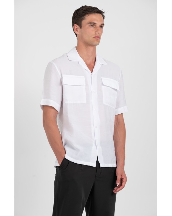 Πουκάμισο Vittorio άσπρο OVERSHIRT