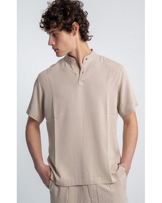 Πουκαμίσα Diverse μπεζ OVERSHIRT