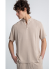 Πουκαμίσα Diverse μπεζ OVERSHIRT