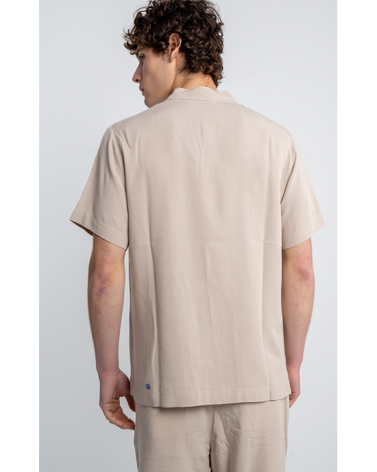 Πουκαμίσα Diverse μπεζ OVERSHIRT