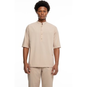 Πουκαμίσα Vittorio Mare μπεζ Πουκαμίσα Vittorio Mare μπεζ