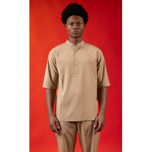 Πουκαμίσα Vittorio Mare μπεζ Πουκαμίσα Vittorio Mare μπεζ