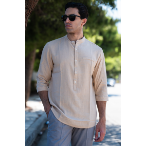 Πουκάμισο Vittorio μπεζ Πουκάμισο Vittorio μπεζ