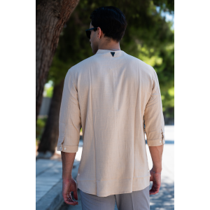 Πουκάμισο Vittorio μπεζ Πουκάμισο Vittorio μπεζ