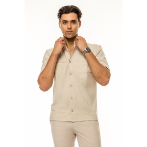 Overshirt Rebel μπεζ