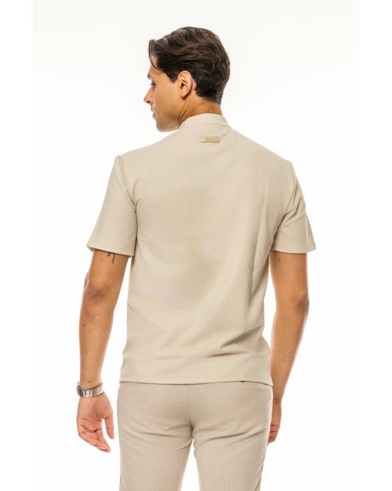 Overshirt Rebel μπεζ 