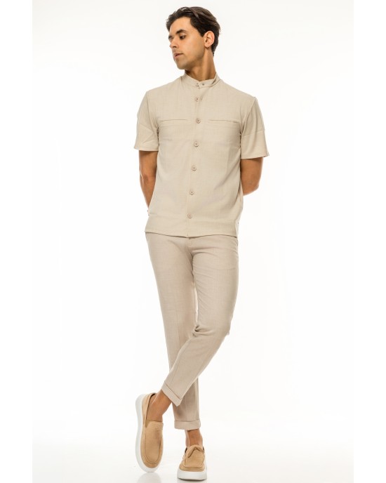 Overshirt Rebel μπεζ 