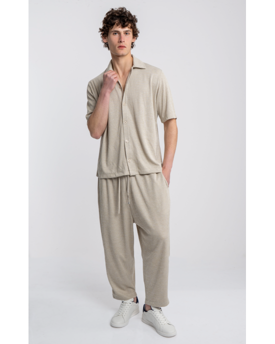 Πουκαμίσα Diverse μπεζ OVERSHIRT