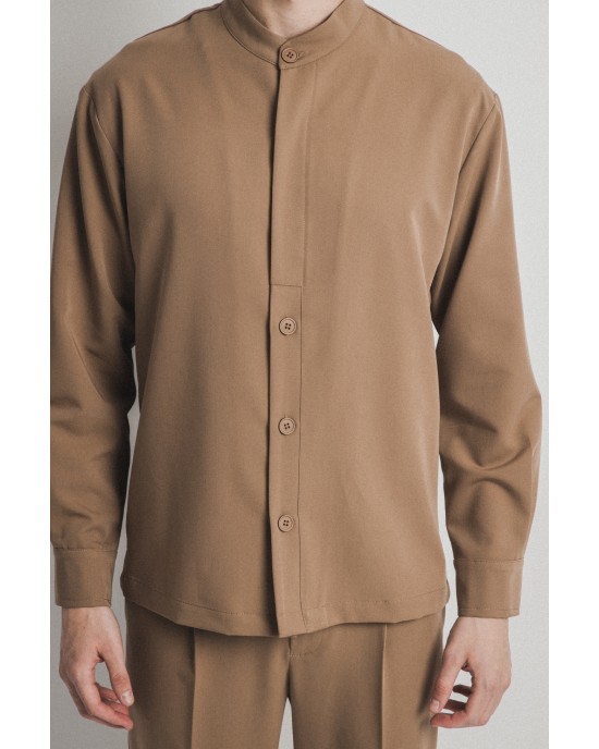 Overshirt Montavero μπεζ OVERSHIRT