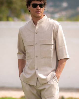 Πουκαμίσα Vittorio Bosa μπεζ