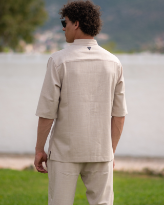 Πουκαμίσα Vittorio Bosa μπεζ