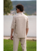 Πουκαμίσα Vittorio Bosa μπεζ OVERSHIRT