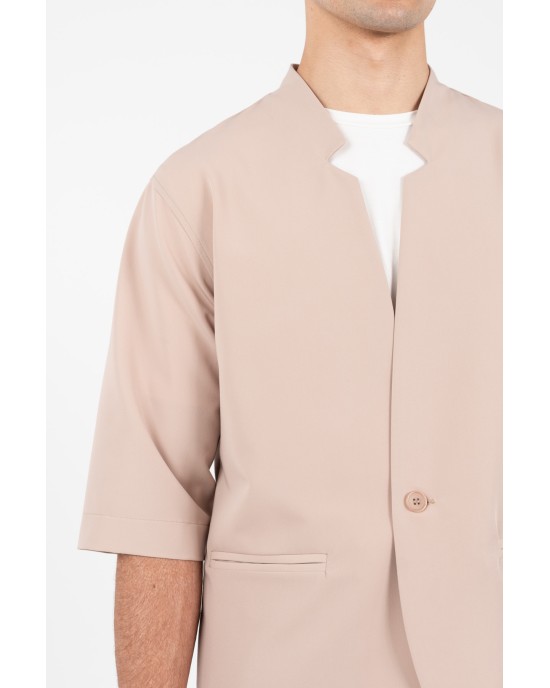 Πουκάμισο Vittorio Alberto μπεζ OVERSHIRT